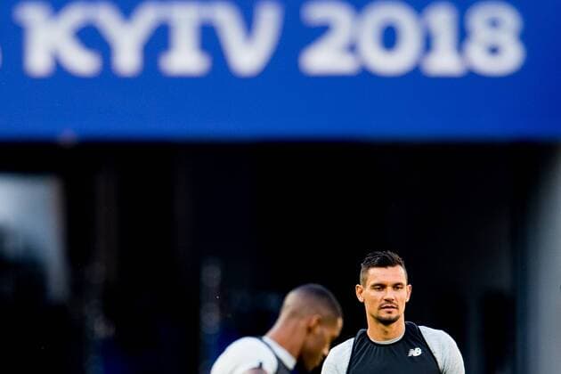 180525 Dejan Lovren of Liverpool during a training session on May 25, 2018 in Kyiv Photo Vegard Wivestad Gray BILDBYR N code VG 170176  Copyright: VEGARDxWIVESTADxGR¯TT BB180525BB042