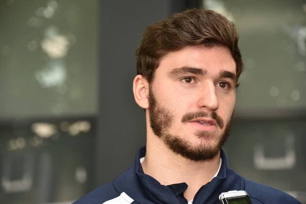 Handball player Benjamin Afgour from Montpellier HB on 25 05 2018 in Cologne at the Media Call for the VELUX EHF FINAL4 2018 Handball Champions League which will take place on 26 and 27 May in Cologne