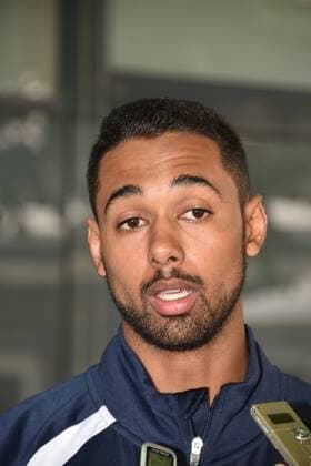 Handball Player Melvyn Richardson from Montpellier HB on 25 05 2018 in Cologne at the Media Call for the Handball Champions League VELUX EHF FINAL4 2018 which takes place on the 26th and 27th of May in Cologne
