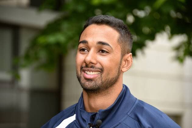Handball Player Melvyn Richardson from Montpellier HB on 25 05 2018 in Cologne at the Media Call for the Handball Champions League VELUX EHF FINAL4 2018 which takes place on the 26th and 27th of May in Cologne