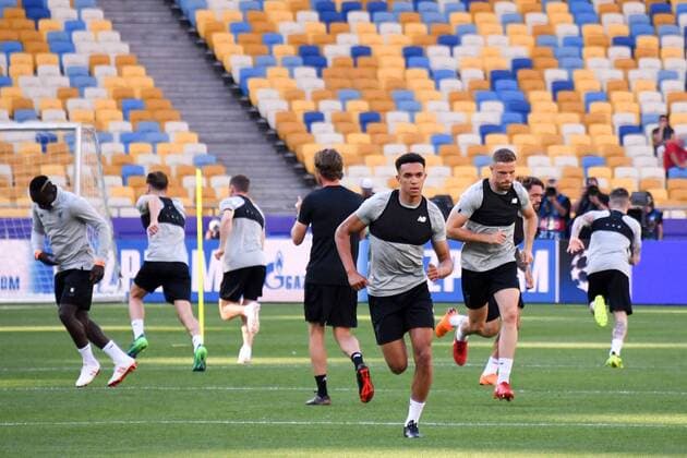Trent Alexander Arnold FOOTBALL : Entrainement Liverpool - Ligue des Champions - Finale - 25 05 2018 AnthonyBIBARD FEP Panoramic 