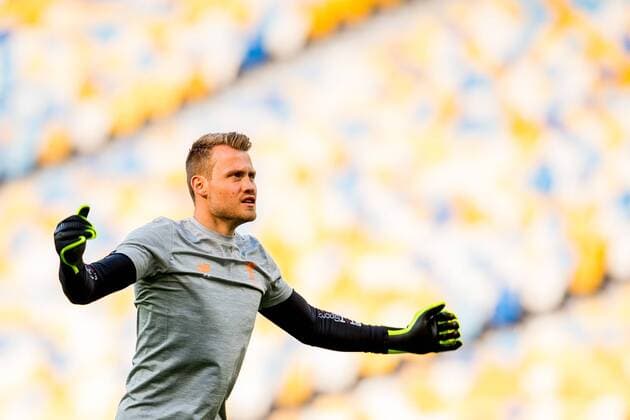 180525 Goalkeeper Simon Mignolet or Liverpool during a training session on May 25, 2018 in Kyiv Photo Vegard Wivestad GRAD PICTURE BODY N Code VG 170176  Copyright: VEGARDxWIVESTADxGR¯TT BB180525BB049