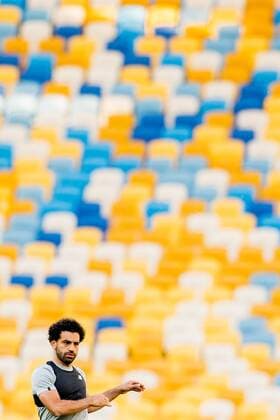 180525 Mohamed Salah of Liverpool during a training session on May 25, 2018 in Kyiv Photo Vegard Wivestad GREEN PICTURE BODY N Code VG 170176  Copyright: VEGARDxWIVESTADxGR¯TT BB180525BB056