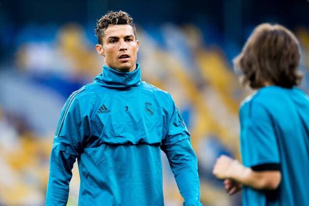 180525 Cristiano Ronaldo or Real Madrid during a training session on May 25, 2018 in Kyiv Photo Vegard Wivestad Cave BILDBYRAN Code VG 170177  Copyright: VEGARDxWIVESTADxGRoTT BB180525BB068