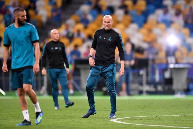 ZINEDINE ZIDANE FOOTBALL : Entrainement Real Madrid - Ligue des Champions - Finale - 25 05 2018 AnthonyBIBARD FEP Panoramic 