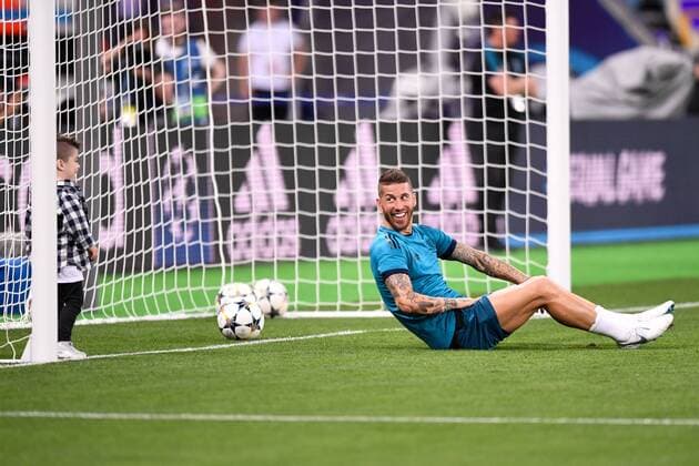 SERGIO RAMOS FOOTBALL : Entrainement Real Madrid - Ligue des Champions - Finale - 25 05 2018 AnthonyBIBARD FEP Panoramic 
