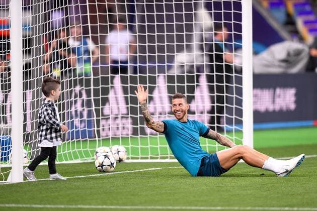 SERGIO RAMOS FOOTBALL : Entrainement Real Madrid - Ligue des Champions - Finale - 25 05 2018 AnthonyBIBARD FEP Panoramic 