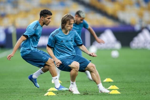 SOCCER - UEFA CL final, Liverpool vs Real, preview KIEV,UKRAINE,25.MAY.18 - SOCCER - UEFA Champions League, final, Liverpool FC vs Real Madrid CF, preview, training of Real. Image shows Luka Modric (Madrid). GEPAxpictures xMaticxKlansek