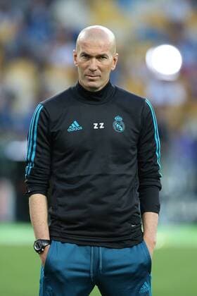 Real Madrid Training Real Madrid Manager Zinedine Zidane during the Real Madrid training session at the Olympic Stadium, Kiev Content Not Available For UK Newspapers Copyright: xPaulxChestertonx FIL-11836-0029