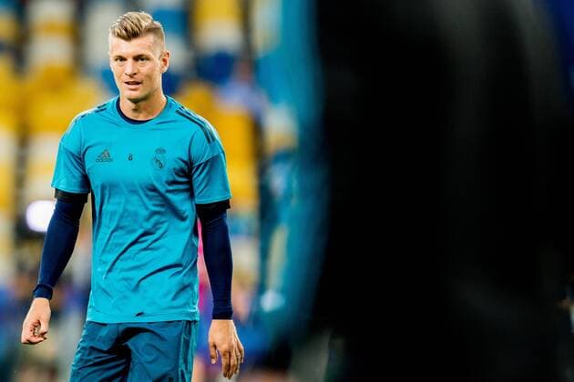 180525 Toni Kroos or Real Madrid during a training session on May 25, 2018 in Kyiv Photo Vegard Wivestad GREEN PICTURE BODY N Code VG 170177  Copyright: VEGARDxWIVESTADxGR¯TT BB180525BB305