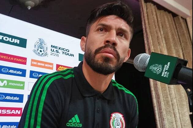 WM 2018, Pressekonferenz Nationalteam Mexiko May 25, 2018 - EUM20180525DEP06.JPG.CALIFORNIA, EU. SoccerFutbol-Seleccion Mexicana.- 25 de mayo de 2018. Oribe Peralta, seleccionado mexicano atiende a medios en conferencia de prensa previo a su encuentro con Gales, como parte de la preparacion para el Mundial de Rusia 2018. Foto: Agencia EL UNIVERSALDaniel BlumrosenMAVC Latin News: May 25, 2018  - ZUMAu78_ 20180525_zaf_u78_528 Copyright: xElxUniversalx