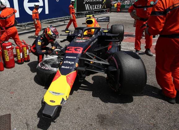 Crash Max Verstappen Red Bull Racing formula 1 GP Monaco 26 05 2018 Photo mspb Jean Petin Crash Max Verstappen formula 1 GP Monaco 2018