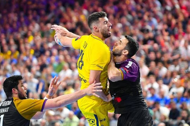 2018.05.26 Kolonia Pilka reczna Velux EHF FINAL4 Champions League Liga Mistrzow polfinal HBC Nantes - Paris Saint-Germain Handball N Z Nedim Remili faul Foto Pawel Andrachiewicz PressFocus 2018.05.26 Cologne Handball Velux EHF FINAL4 Champions League semifinal HBC Nantes - Paris Saint-Germain Handball Nedim Remili faul Photo Pawel Andrachiewicz PressFocus NEWSPIX.PL --- Newspix.pl  20180526_PF_PA071