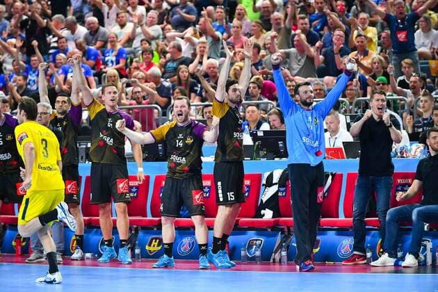 2018.05.26 Kolonia Pilka reczna Velux EHF FINAL4 Champions League Liga Mistrzow polfinal HBC Nantes - Paris Saint-Germain Handball N Z radosc nantes Foto Pawel Andrachiewicz PressFocus 2018.05.26 Cologne Handball Velux EHF FINAL4 Champions League semifinal HBC Nantes - Paris Saint-Germain Handball radosc nantes Photo Pawel Andrachiewicz PressFocus NEWSPIX.PL --- Newspix.pl  20180526_PF_PA077