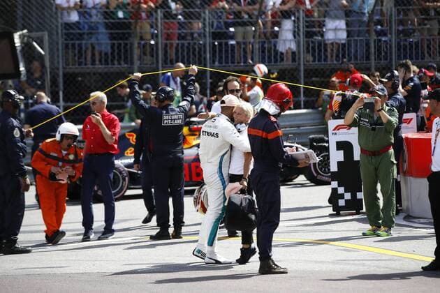 Motorsports: FIA Formula One World Championship WM Weltmeisterschaft 2018, Grand Prix of Monaco, 44 Lewis Hamilton (GBR, Mercedes AMG Petronas Motorsport), Angela Cullen Monte Carlo Monaco