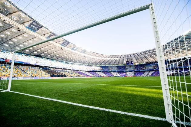 180526 General interior view of NSC Olimpiyskiy stadium ahead of the UEFA Champions League final between Real Madrid and Liverpool on May 26, 2018 in Kyiv Photo Vegard Wivestad Grott BILDBYRAN Code VG 170178  Copyright: VEGARDxWIVESTADxGRoTT BB180526BB492