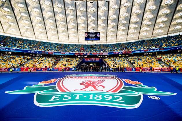 180526 General interior view of NSC Olimpiyskiy stadium ahead of the UEFA Champions League final between Real Madrid and Liverpool on May 26, 2018 in Kyiv Photo Vegard Wivestad Grott BILDBYRAN Code VG 170178  Copyright: VEGARDxWIVESTADxGRoTT BB180526BB500