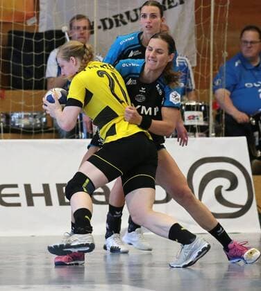 26 05 2018 Germany Bietigheim Handball Bundesliga Women 26 Gameday League Season 2017 2018 SG BBM Bietigheim v Borussia Dortmund v Harma van Kreij BVB Carolina Kudlacz Gloc BBM