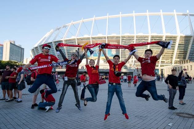 SOCCER - UEFA CL final, Liverpool vs Real KIEV,UKRAINE,26.MAY.18 - SOCCER - UEFA Champions League, final, Liverpool FC vs Real Madrid CF. Image shows the fans and general view of arena. GEPAxpictures xMaticxKlansek