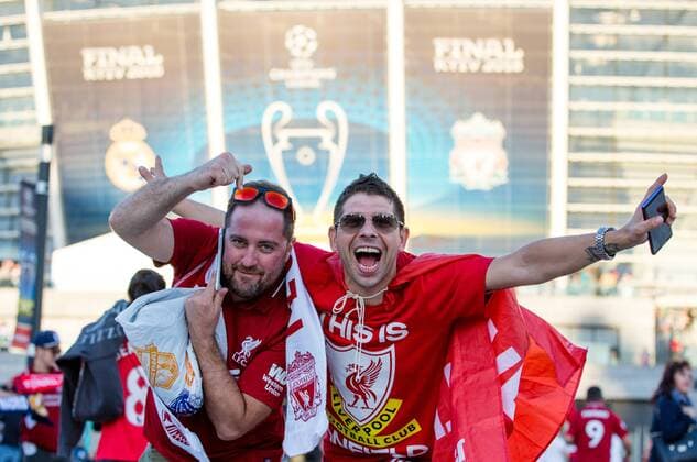 SOCCER - UEFA CL final, Liverpool vs Real KIEV,UKRAINE,26.MAY.18 - SOCCER - UEFA Champions League, final, Liverpool FC vs Real Madrid CF. Image shows the fans of Liverpool. GEPAxpictures xMaticxKlansek