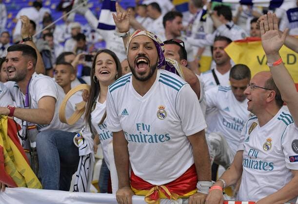 26 05 2018 Football UEFA Champions League Final 2018 Real Madrid FC Liverpool at the Olympic Stadium Kiev Ukraine Madrid Fans