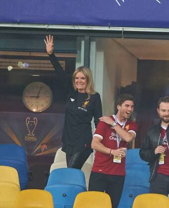 Ulla Frau von Juergen Klopp REAL MADRID FC LIVERPOOL Football UEFA Champions League Final Kiev Ukraine May 26 2018 CL Season 2017 2018