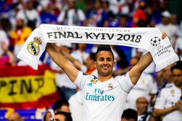 180526 Supporters of Real Madrid ahead of the UEFA Champions League final between Real Madrid and Liverpool on May 26, 2018 in Kyiv Photo Vegard Wivestad Grott BILDBYRAN Code VG 170178  Copyright: VEGARDxWIVESTADxGRoTT BB180526BB739