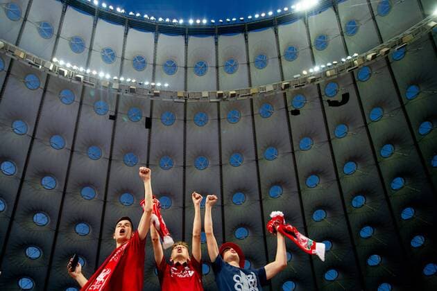180526 Supporters of Liverpool ahead of the UEFA Champions League final between Real Madrid and Liverpool on May 26, 2018 in Kyiv Photo Vegard Wivestad Grott BILDBYRAN Code VG 170178  Copyright: VEGARDxWIVESTADxGRoTT BB180526BB802