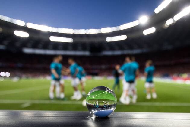 SOCCER - UEFA CL final, Liverpool vs Real KIEV,UKRAINE,26.MAY.18 - SOCCER - UEFA Champions League, final, Liverpool FC vs Real Madrid CF. Image shows a cyrstal ball and a general view of arena with Madrid athletes. GEPAxpictures xMaticxKlansek