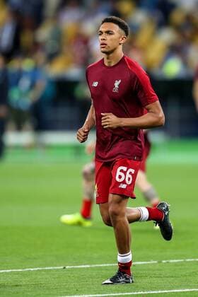 26th May 2018, Kiev Olympic Stadium, Kiev, Ukraine; UEFA Champions League Final, Real Madrid versus Liverpool; Trent Alexander-Arnold of Liverpool warms-up prior to the match  ActionPlus12029121 StevexFeeney