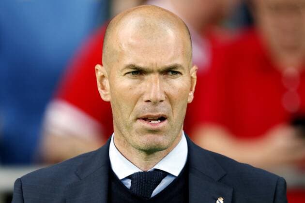 Fußball, CL Finale, Real Madrid - FC Liverpool (L-R) coach Zinedine Zidane of Real Madrid during the UEFA Champions League final between Real Madrid and Liverpool on May 26, 2018 at NSC Olimpiyskiy Stadium in Kyiv, Ukraine UEFA Champions League 2017 2018 xVIxVIxImagesx xMauricexvanxSteenxIVx 11041927