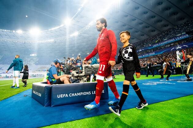 180526 Mohamed Salah of Liverpool ahead of the UEFA Champions League final between Real Madrid and Liverpool on May 26, 2018 in Kyiv Photo Vegard Wivestad Grott BILDBYRAN Code VG 170178  Copyright: VEGARDxWIVESTADxGRoTT BB180526BB954