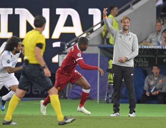 26 05 2018 Football UEFA Champions League Final 2018 Real Madrid Liverpool at the Olympic Stadium Kiev Ukraine Coach Jürgen Klopp re Liverpool FC