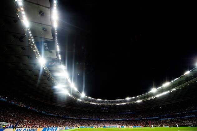 180526 General interior view of NSC Olimpiyskiy stadium during the UEFA Champions League final between Real Madrid and Liverpool on May 26, 2018 in Kyiv Photo Vegard Wivestad Grott BILDBYRAN Code VG 170178  Copyright: VEGARDxWIVESTADxGRoTT BB180526ZR005
