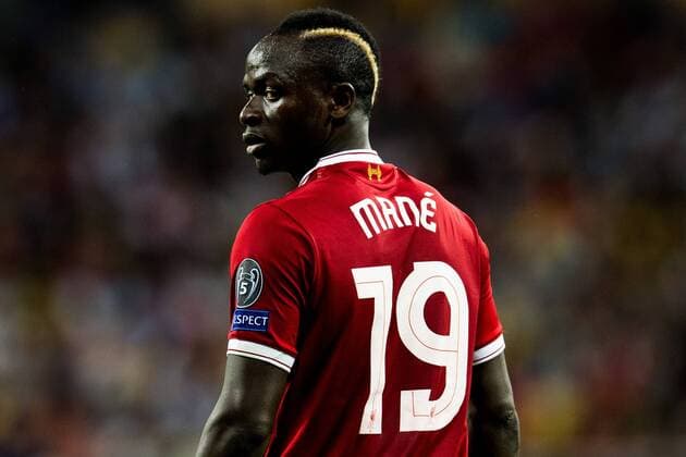 180526 Sadio Mane or Liverpool during the UEFA Champions League final between Real Madrid and Liverpool on May 26, 2018 in Kyiv Photo Vegard Wivestad Grott BILDBYRAN Code VG 170178  Copyright: VEGARDxWIVESTADxGRoTT BB180526ZJ003