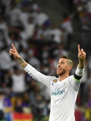 Fußball, CL Finale, Real Madrid - FC Liverpool Real Madrid s Sergio Ramos reacts during the UEFA Champions League final between Real Madrid and Liverpool FC at the NSC Olimpiyskiy stadium in Kiev, Ukraine, 26 May 2018. UCL Final 2018 - Real Madrid vs Liverpool FC !ACHTUNG: NUR REDAKTIONELLE NUTZUNG!  Copyright: xMykolaxTysx RML01 20180526-636629675689135553