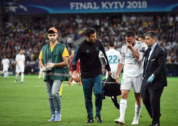 2018.05.26 Kijow Kiev Pilka nozna Liga Mistrzow Final Sezon 2017 2018 Real Madryt - Liverpool FC N z Dani Carvajal Foto Rafal Oleksiewicz PressFocus 2018.05.26 Kijow Kiev Football Champions League Final Season 2017 2018 Dani Carvajal Credit: Rafal Oleksiewicz PressFocus NEWSPIX.PL --- Newspix.pl  20180526PF_RO0100