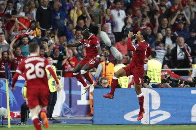 Fußball, CL Finale, Real Madrid - FC Liverpool (L-R) Sadio Mane of Liverpool FC, Virgil van Dijk of Liverpool FC during the UEFA Champions League final between Real Madrid and Liverpool on May 26, 2018 at NSC Olimpiyskiy Stadium in Kyiv, Ukraine UEFA Champions League 2017 2018 xVIxVIxImagesx xMauricexvanxSteenxIVx 11043098