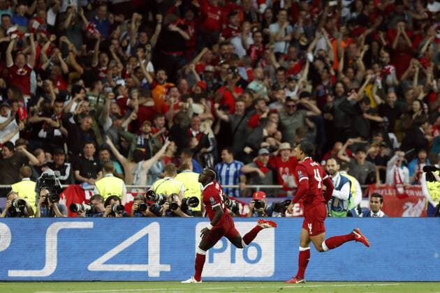Fußball, CL Finale, Real Madrid - FC Liverpool (L-R) Sadio Mane of Liverpool FC, Virgil van Dijk of Liverpool FC during the UEFA Champions League final between Real Madrid and Liverpool on May 26, 2018 at NSC Olimpiyskiy Stadium in Kyiv, Ukraine UEFA Champions League 2017 2018 xVIxVIxImagesx xMauricexvanxSteenxIVx 11043099