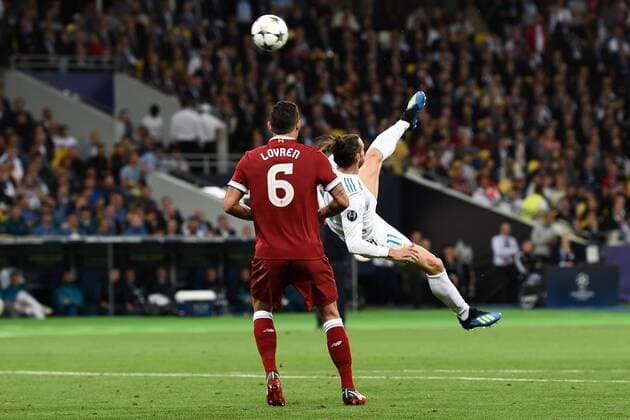 Fußball, CL Finale, Real Madrid - FC Liverpool Mg Kiev (Ucraina) 26 05 2018 - finale Champions League Real Madrid-Liverpool foto Matteo Gribaudi Image nella foto: gol Gareth Bale 