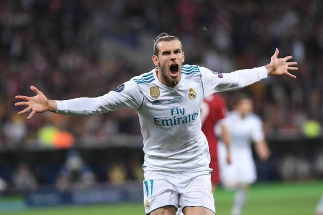 Football Champions League Final Real Madrid Liverpool on 26 05 2018 in the Olympic Stadium in Kiev Torjubel to 2 1 by Gareth Bale Madrid xRx