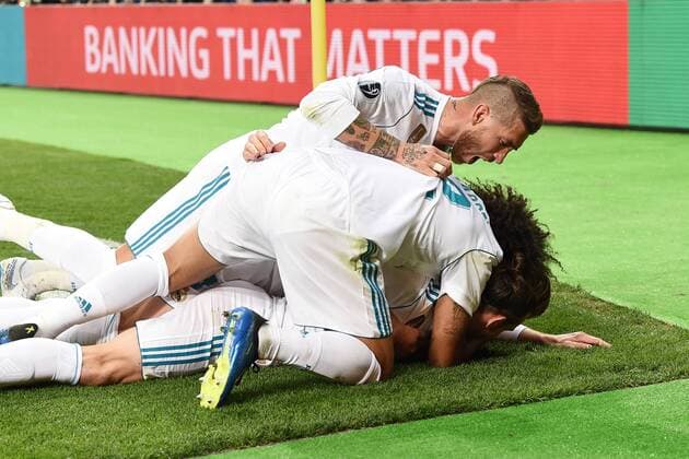 Fußball, CL Finale, Real Madrid - FC Liverpool Mg Kiev (Ucraina) 26 05 2018 - finale Champions League Real Madrid-Liverpool foto Matteo Gribaudi Image nella foto: esultanza gol Gareth Bale 