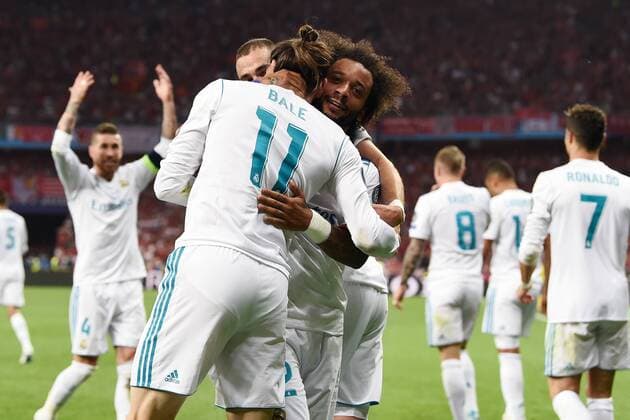 Fußball, CL Finale, Real Madrid - FC Liverpool Mg Kiev (Ucraina) 26 05 2018 - finale Champions League Real Madrid-Liverpool foto Matteo Gribaudi Image nella foto: esultanza gol Gareth Bale 