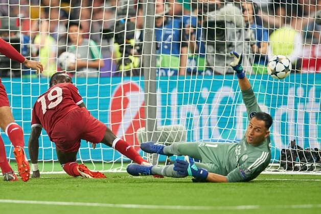 Sadio MANE Liverpool 19 Shot on goal to score 1 1 REAL MADRID FC LIVERPOOL Football UEFA Champions League Final Kiev Ukraine May 26 2018 CL Season 2017 2018