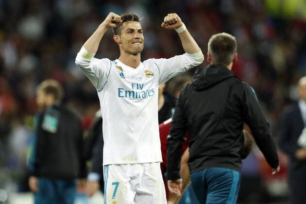 Fußball, CL Finale, Real Madrid - FC Liverpool (L-R) Cristiano Ronaldo of Real Madrid during the UEFA Champions League final between Real Madrid and Liverpool on May 26, 2018 at NSC Olimpiyskiy Stadium in Kyiv, Ukraine UEFA Champions League 2017 2018 xVIxVIxImagesx xMauricexvanxSteenxIVx 11043701