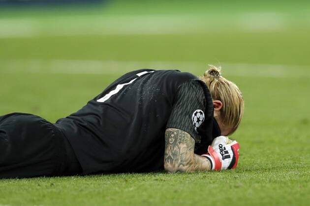 Fußball, CL Finale, Real Madrid - FC Liverpool (L-R) goalkeeper Loris Karius of Liverpool FC during the UEFA Champions League final between Real Madrid and Liverpool on May 26, 2018 at NSC Olimpiyskiy Stadium in Kyiv, Ukraine UEFA Champions League 2017 2018 xVIxVIxImagesx xMauricexvanxSteenxIVx 11043703