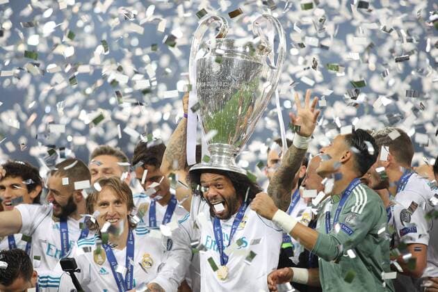 SOCCER - UEFA CL final, Liverpool vs Real, preview KIEV,UKRAINE,26.MAY.18 - SOCCER - UEFA Champions League, final, Liverpool FC vs Real Madrid CF. Image shows the rejoicing of Real Madrid. GEPAxpictures xMaticxKlansek