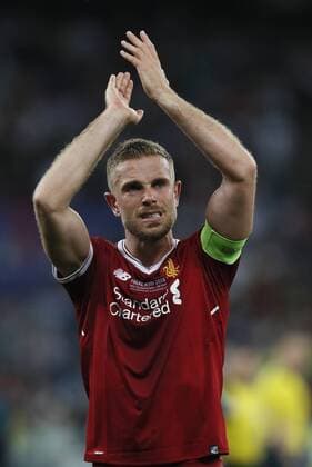 Fußball, CL Finale, Real Madrid - FC Liverpool Jordan Henderson of Liverpool devastated during the UEFA Champions League Final match at the NSK Olimpiyskiy Stadium, Kiev. Picture date 26th May 2018. Picture credit should read: David Klein Sportimage EDITORIAL USE ONLY. No use with unauthorised audio, video, data, fixture lists, club league logos or live services. Online in-match use limited to 120 images, no video emulation. No use in betting, games or single club league player publications.