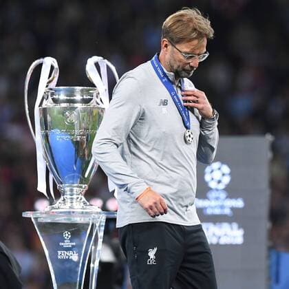 Football Champions League Final Real Madrid FC Liverpool on 26 05 2018 at the Olympic Stadium in Kiev Jürgen Klopp coach Liverpool disappointed xRx