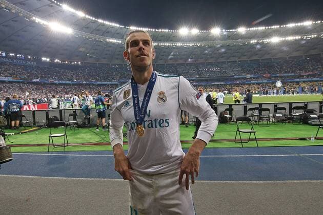 Real Madrid v Liverpool UEFA Champions League Final Gareth Bale of Real Madrid at the end of the UEFA Champions League Final at the Olympic Stadium, Kiev Content Not Available For UK Newspapers Copyright: xPaulxChestertonx FIL-11844-0067